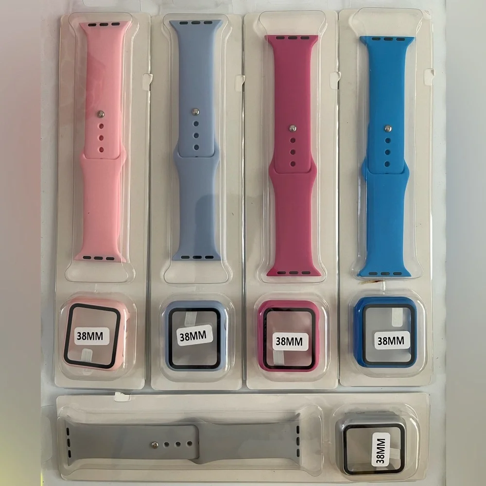 Apple iWatch Strap & Case with Slim-Fit Design series 1/2/3/4/5/6/SE 38mm